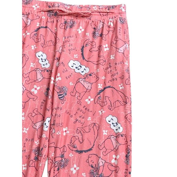 DISNEY Womens Size Large Pull On Sleep Pajama Lounge Winnie the Pooh PJ Pants - Picture 4 of 5